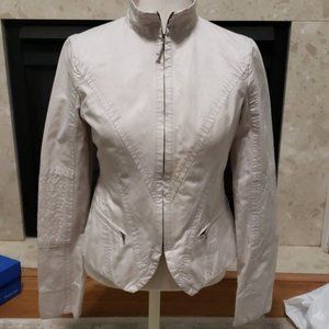 Banana Republic Ecrue Moto Spring Jacket